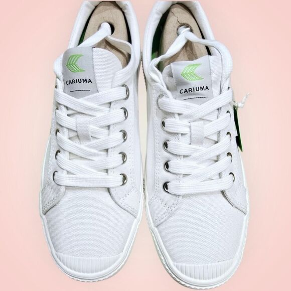 Cariuma OCA Organic Canvas Sneakers Unisex Lace Up Cushioned Off White NEW - Picture 2 of 9